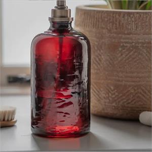 Nkuku Avamali 1 Litre Recycled Glass Refill Bottle Amber